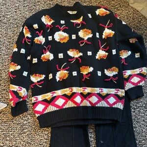 Cotton knit sweater